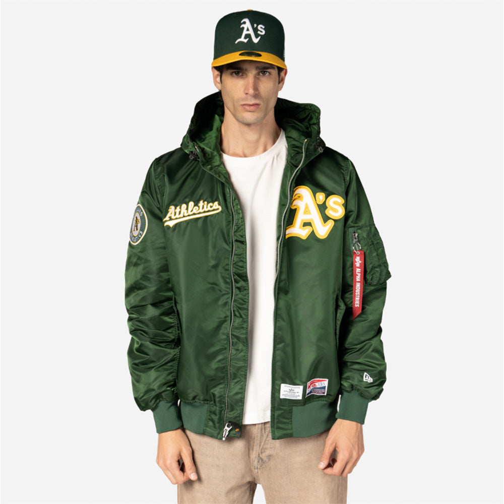 Oakland Athletics MLB Alpha Industries L2B F3 E1367BG26 Green Jacket