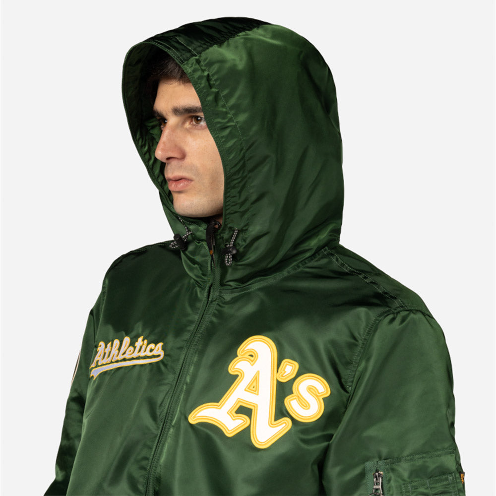 Oakland Athletics MLB Alpha Industries L2B F3 E1367BG26 Green Jacket