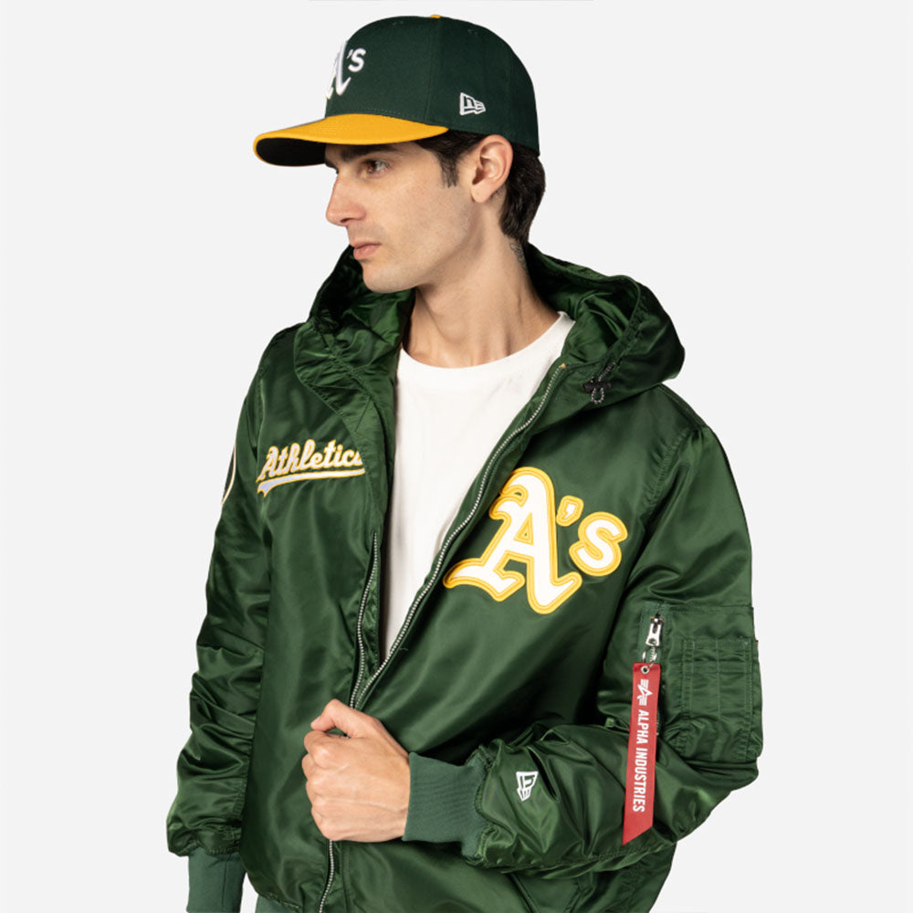 Oakland Athletics MLB Alpha Industries L2B F3 E1367BG26 Green Jacket