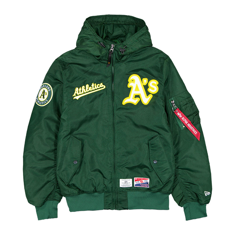 Oakland Athletics MLB Alpha Industries L2B F3 E1367BG26 Green Jacket