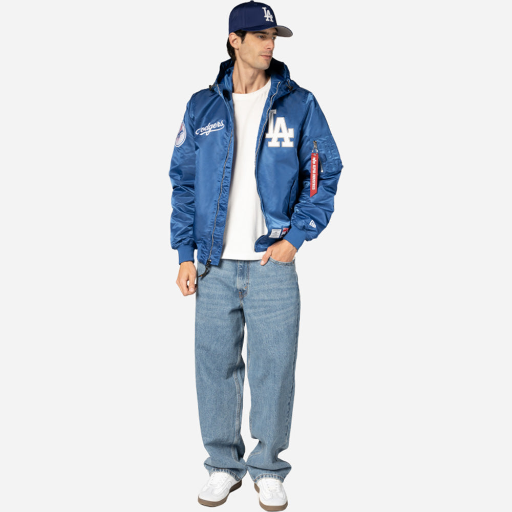 Los Angeles Dodgers MLB Alpha Industries L2B F3 E1367BG26 Light Royal Jacket