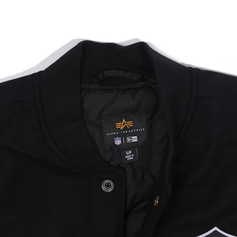 Las Vegas Raiders NFL x Alpha Industries Black Bomber Jacket