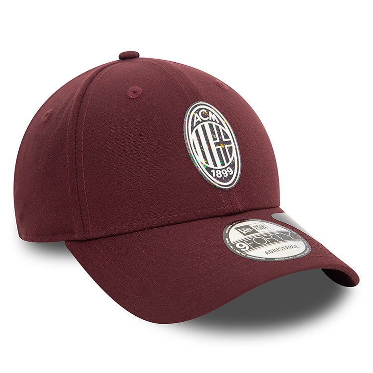 AC Milan Football Club Repreve Fleck Crest Dark Purple 9FORTY Adjustable Cap