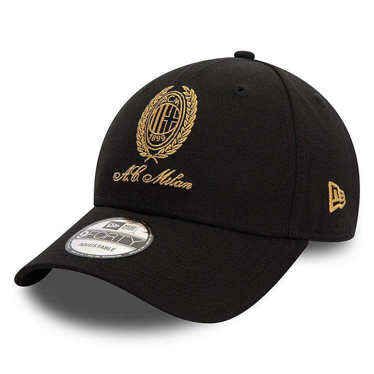 AC Milan Football Club Heritage Gold Black 9FORTY Adjustable Cap