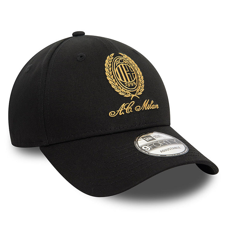 AC Milan Football Club Heritage Gold Black 9FORTY Adjustable Cap