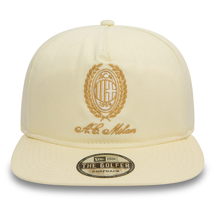 AC Milan Football Club Heritage Gold White Golfer Cap