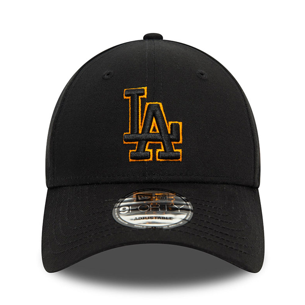 New Era Los Angeles Dodgers Team Outline Black 9FORTY Adjustable Cap