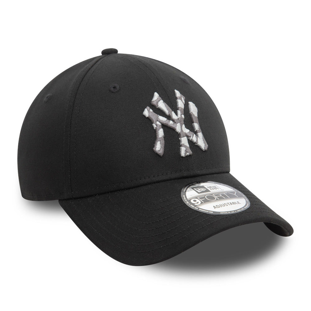 New Era New York Yankees Seasonal Infill Black 9FORTY Adjustable Cap