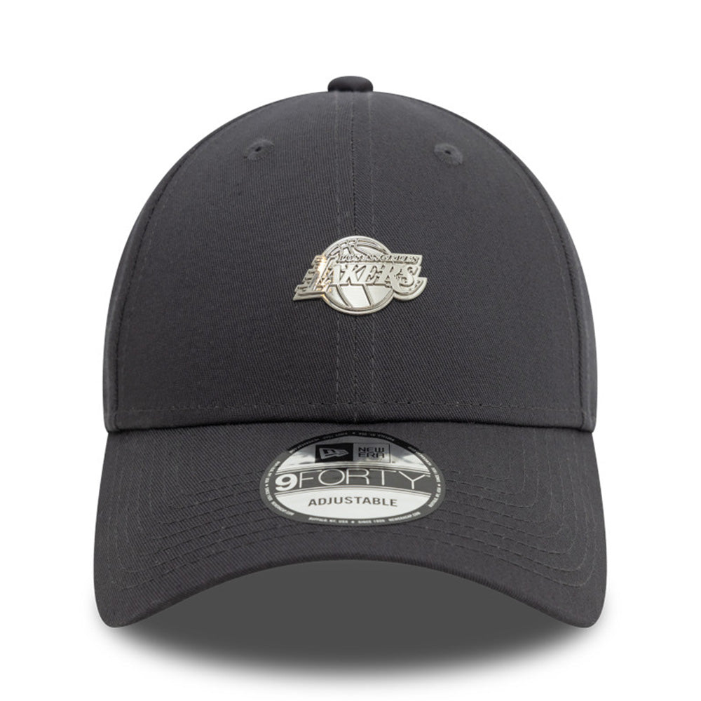New Era Los Angeles Lakers NBA Metallic Pin Black 9FORTY Adjustable Cap