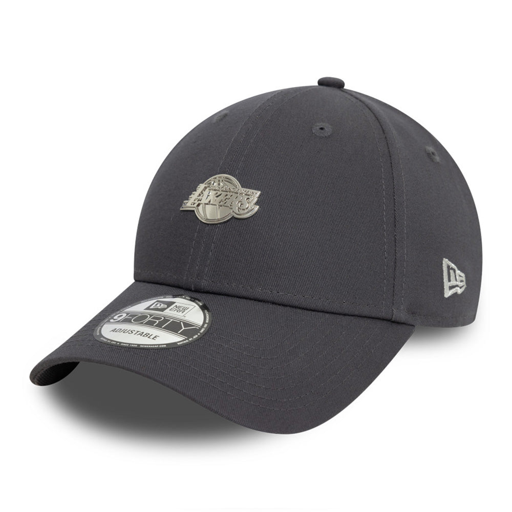 New Era Los Angeles Lakers NBA Metallic Pin Black 9FORTY Adjustable Cap
