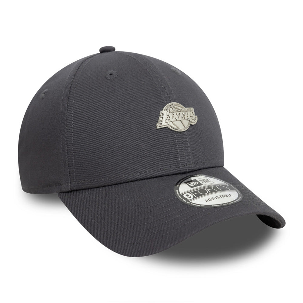 New Era Los Angeles Lakers NBA Metallic Pin Black 9FORTY Adjustable Cap
