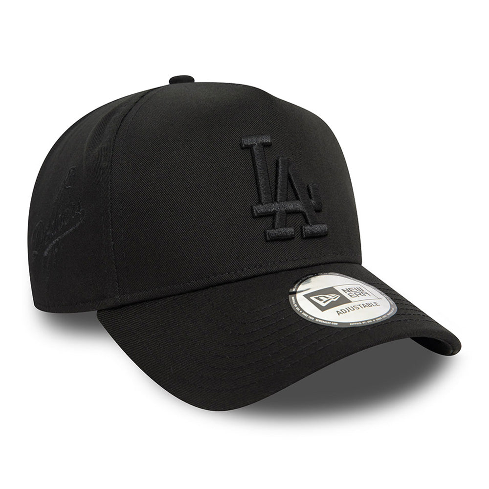 New Era Los Angeles Dodgers Monochrome Black 9FORTY E-Frame Adjustable Cap