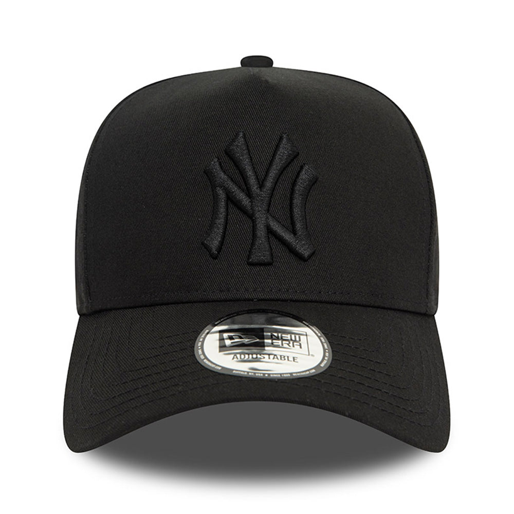New Era New York Yankees Monochrome Black 9FORTY E-Frame Adjustable Cap