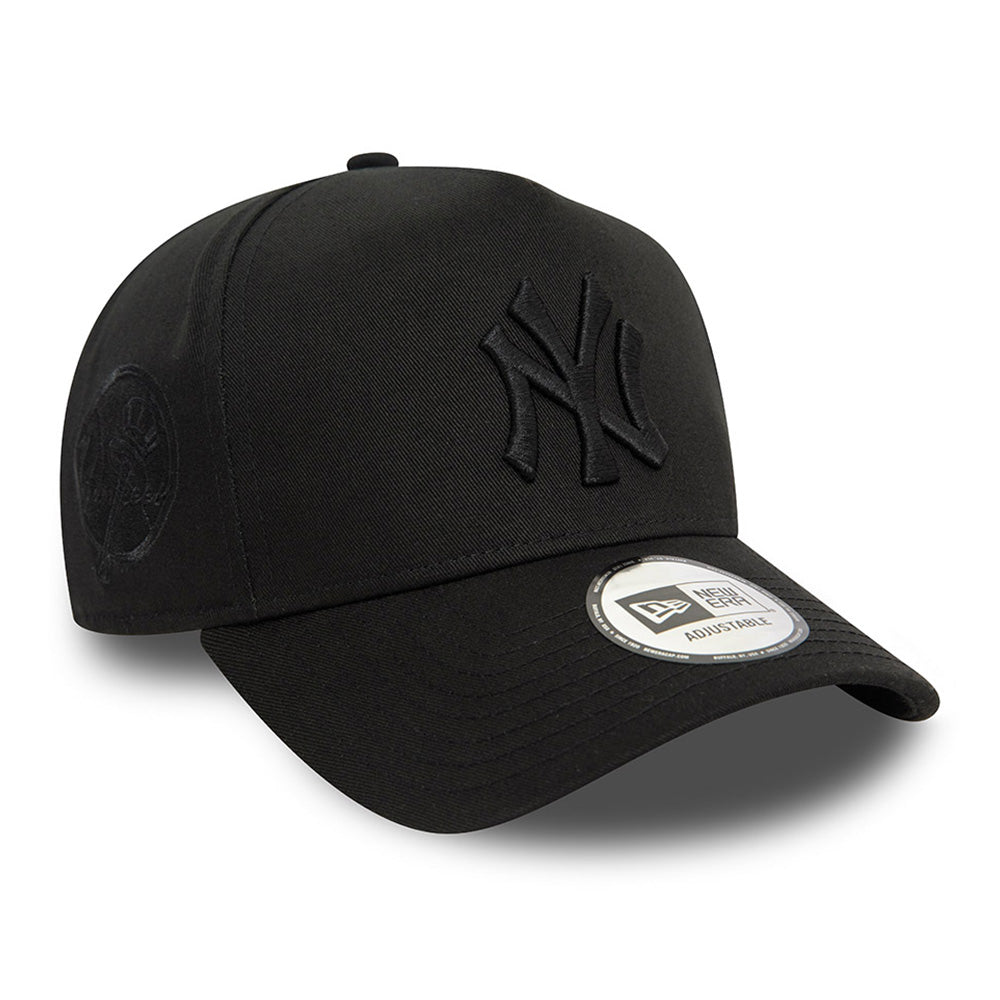 New Era New York Yankees Monochrome Black 9FORTY E-Frame Adjustable Cap