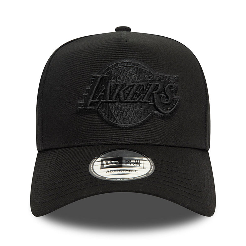 New Era Los Angeles Lakers Monochrome Black 9FORTY E-Frame Adjustable Cap