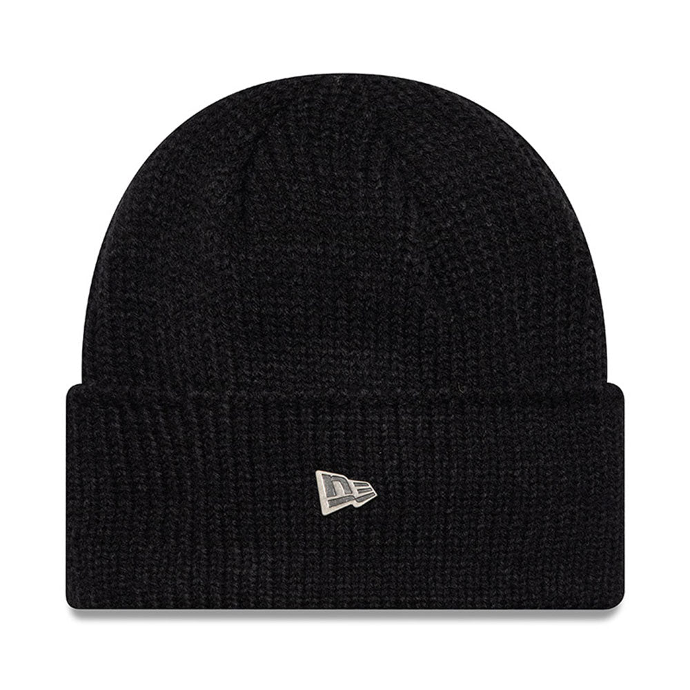 New Era Logo Black WIde Cuff Beanie