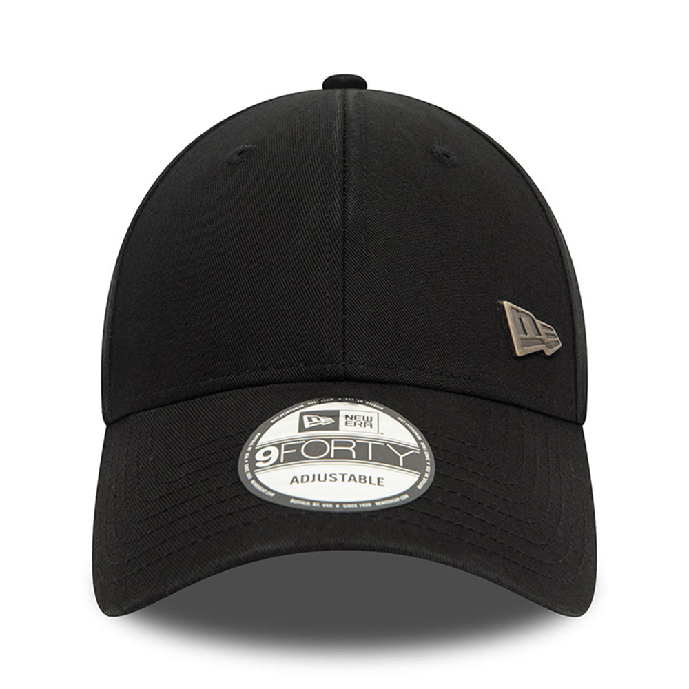 New Era Silver Pin Black 9FORTY Adjustable Cap