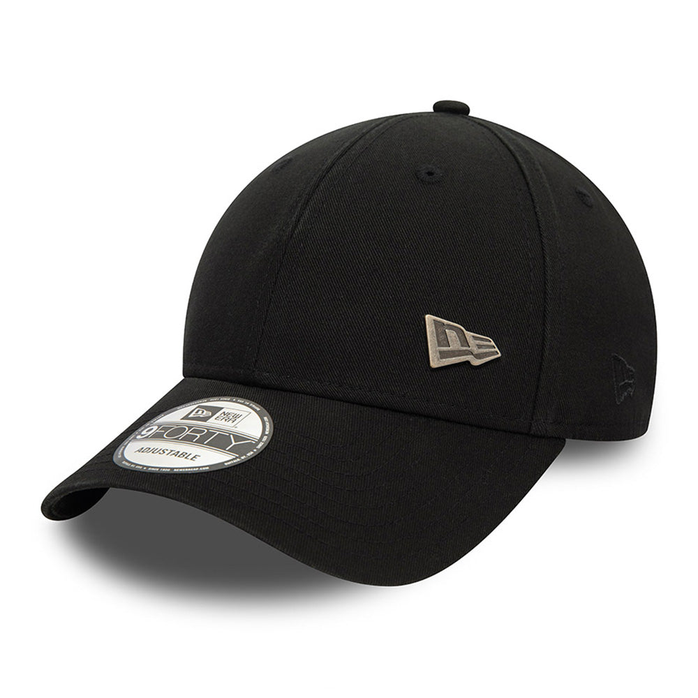 New Era Silver Pin Black 9FORTY Adjustable Cap
