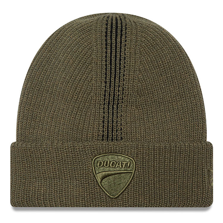 New Era Ducati Motorsports Logo Seasonal Tonal Green Cuff Knit Beanie Hat