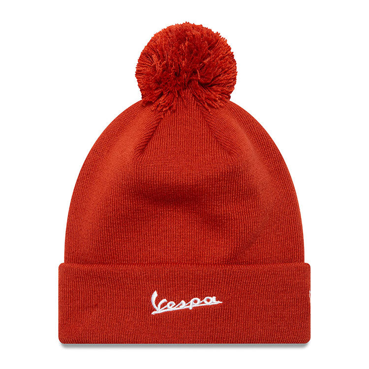 Seasonal Vespa Piaggio Intense Rust Knit Cuff Beanie