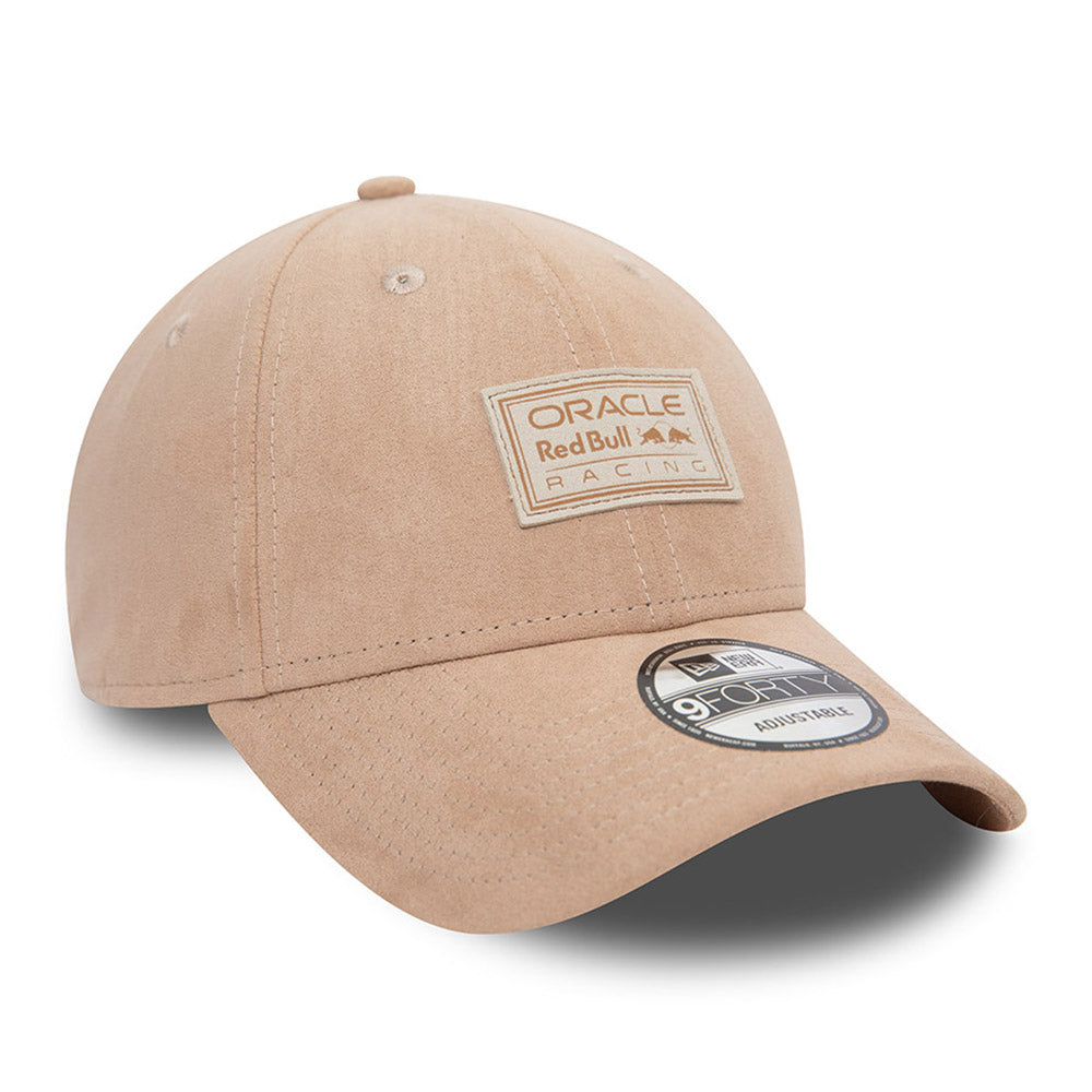 New Era Red Bull F1 Racing Team Motorsports Timeless Taupe Suede 9FORTY Adjustable Cap