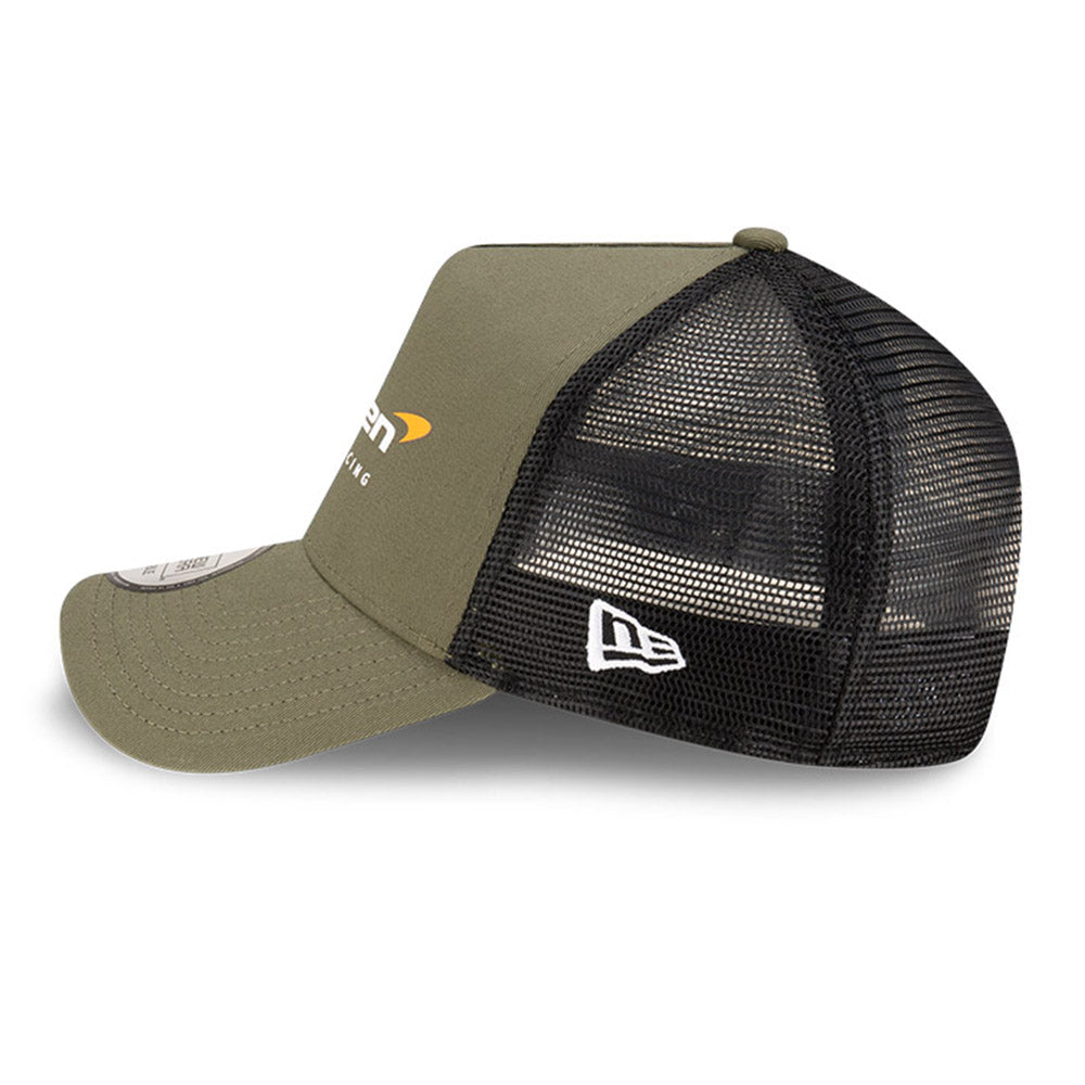 New Era McLaren Racing Seasonal Green 9FORTY E-Frame Snapback Trucker Cap