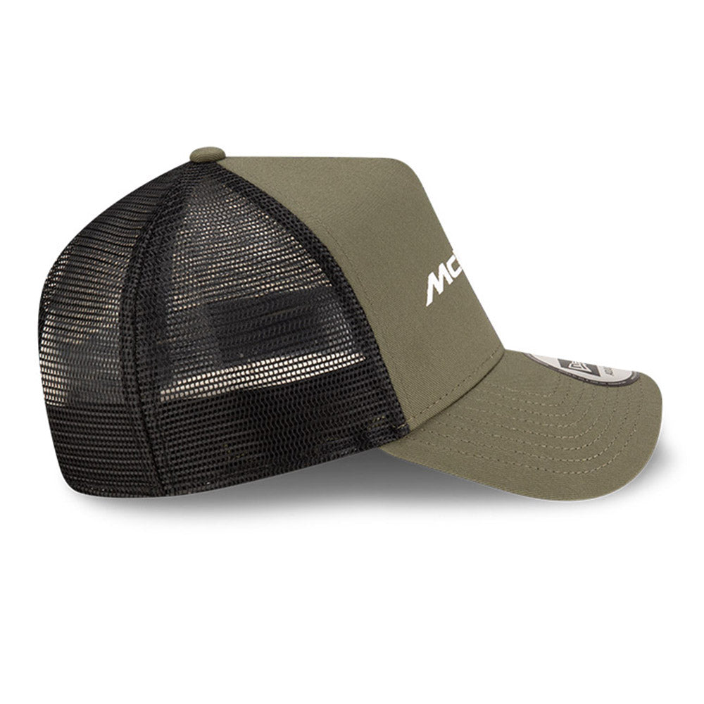 New Era McLaren Racing Seasonal Green 9FORTY E-Frame Snapback Trucker Cap