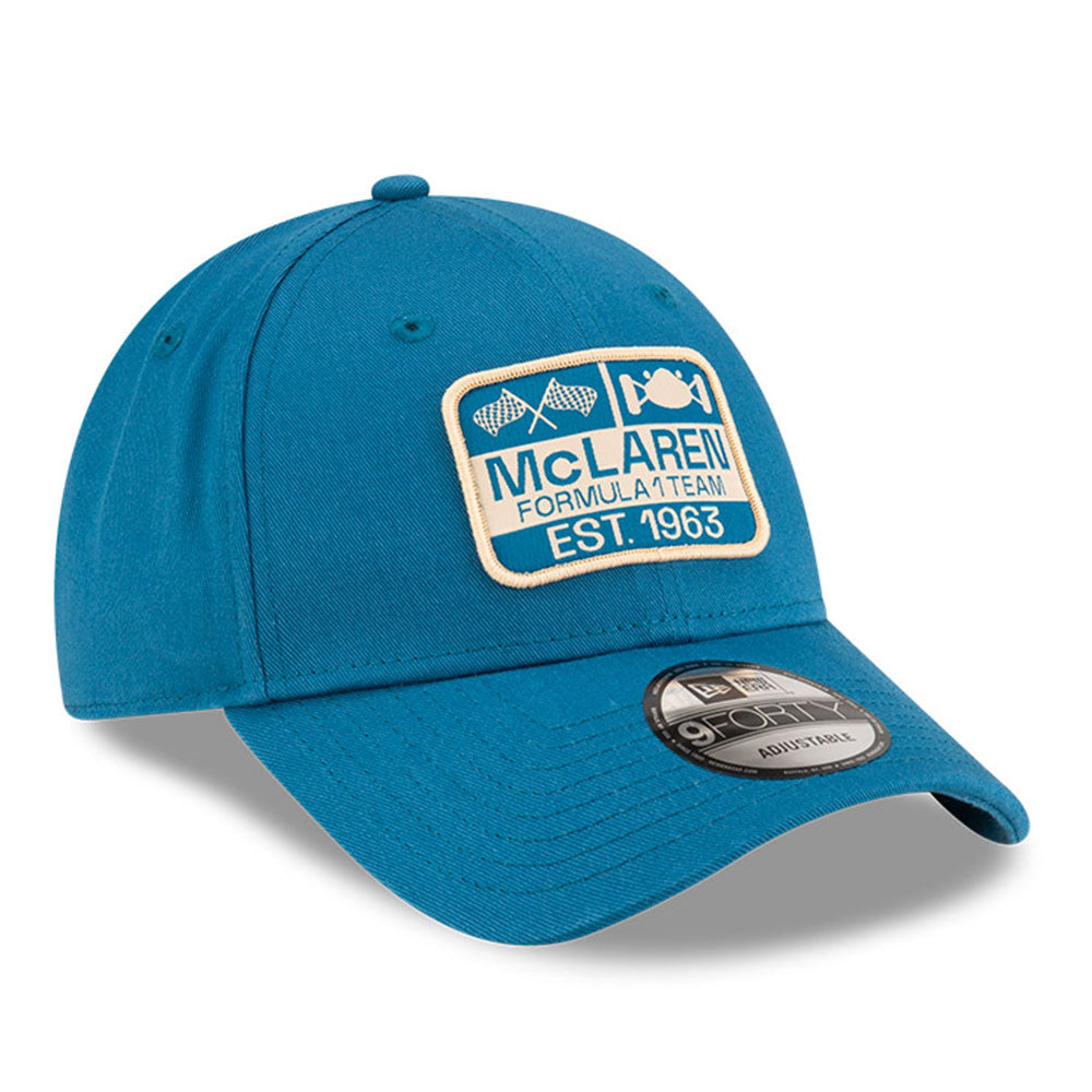 New Era McLaren Racing Graphic Patch Turquoise 9FORTY Adjustable Cap