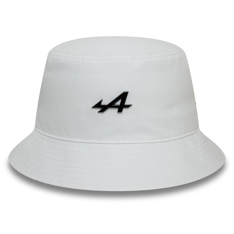 BWT Alpine F1 Racing Team Metal Badge White Bucket Hat