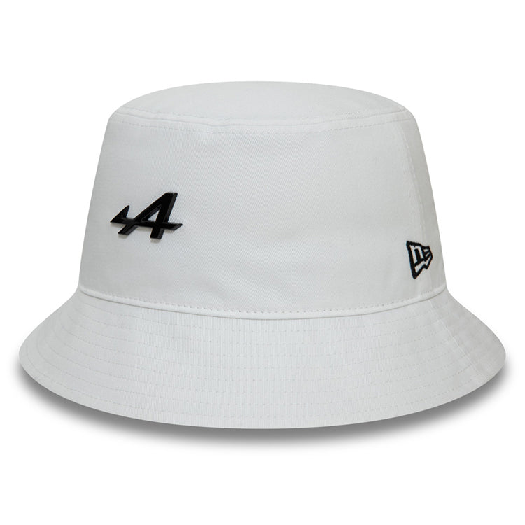 BWT Alpine F1 Racing Team Metal Badge White Bucket Hat