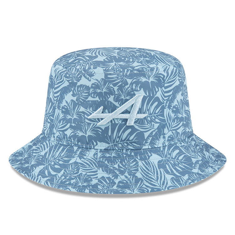 BWT Alpine F1 Racing Team Floral All Over Print Pastel Blue Bucket Hat