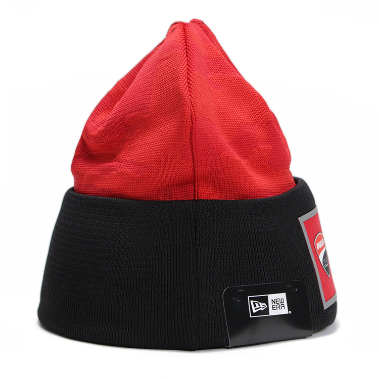 New Era Ducati Corse Red Black Cuff Knit Beanie Hat