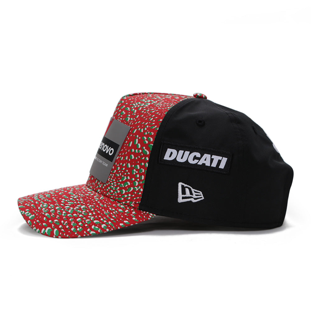 New Era Ducati Team Mugello Race Special Black and Red 9FORTY E-Frame Snapback Cap