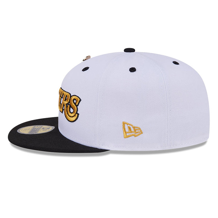 Los Angeles Lakers NBA 59FIFTY Day 2024 White on Black 59FIFTY Fitted Cap