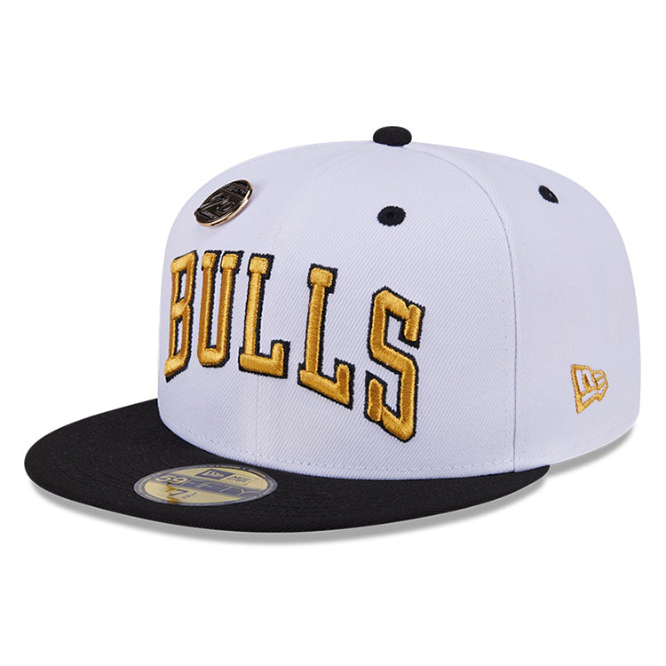 Chicago Bulls NBA 59FIFTY Day 2024 White on Black 59FIFTY Fitted Cap