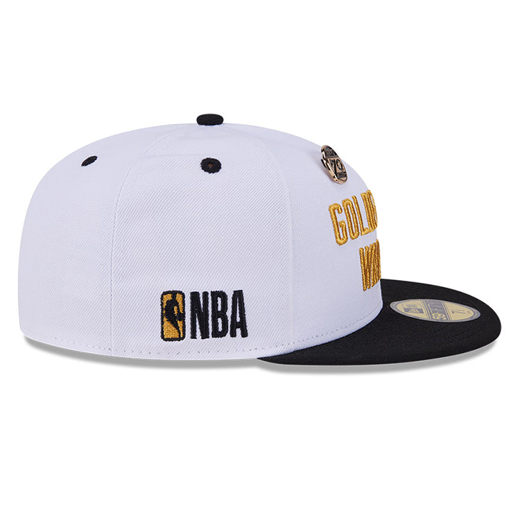 Golden State Warriors NBA 59FIFTY Day 2024 White on Black 59FIFTY Fitted Cap