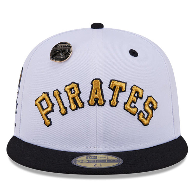 Pittsburgh Pirates MLB 59FIFTY Day 2024 White on Black 59FIFTY Fitted Cap