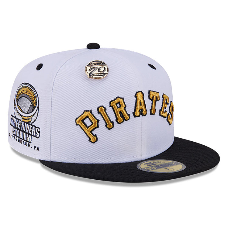 Pittsburgh Pirates MLB 59FIFTY Day 2024 White on Black 59FIFTY Fitted Cap