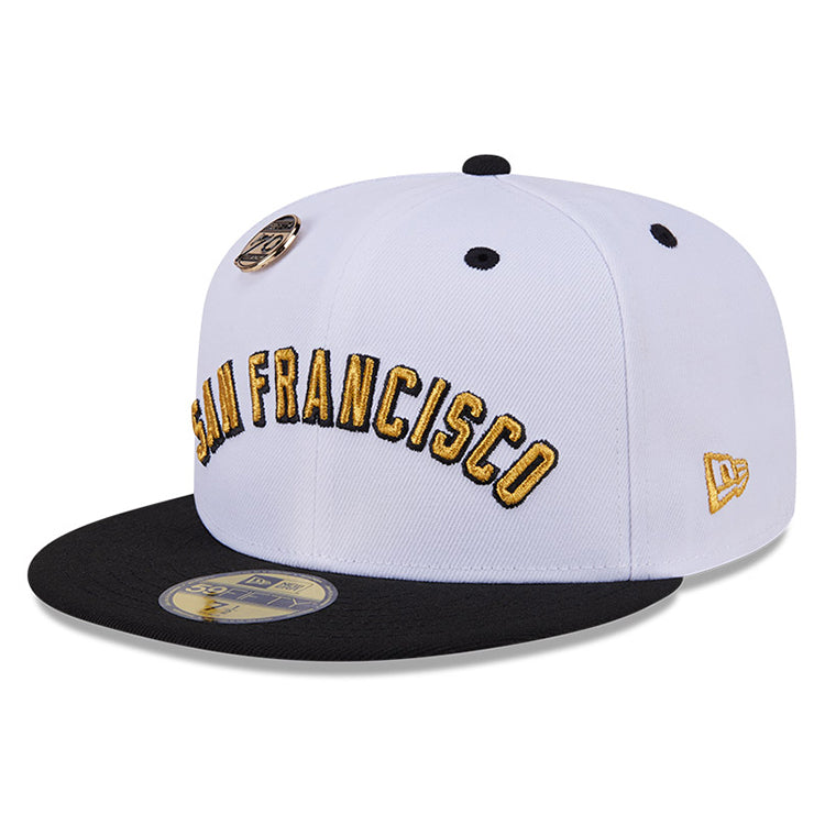 San Francisco Giants MLB 59FIFTY Day 2024 White on Black 59FIFTY Fitted Cap