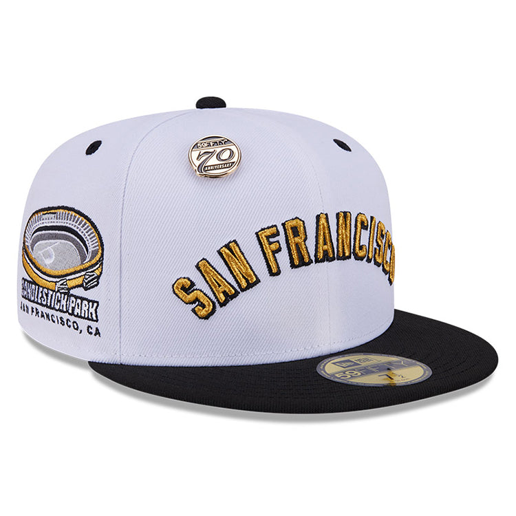 San Francisco Giants MLB 59FIFTY Day 2024 White on Black 59FIFTY Fitted Cap