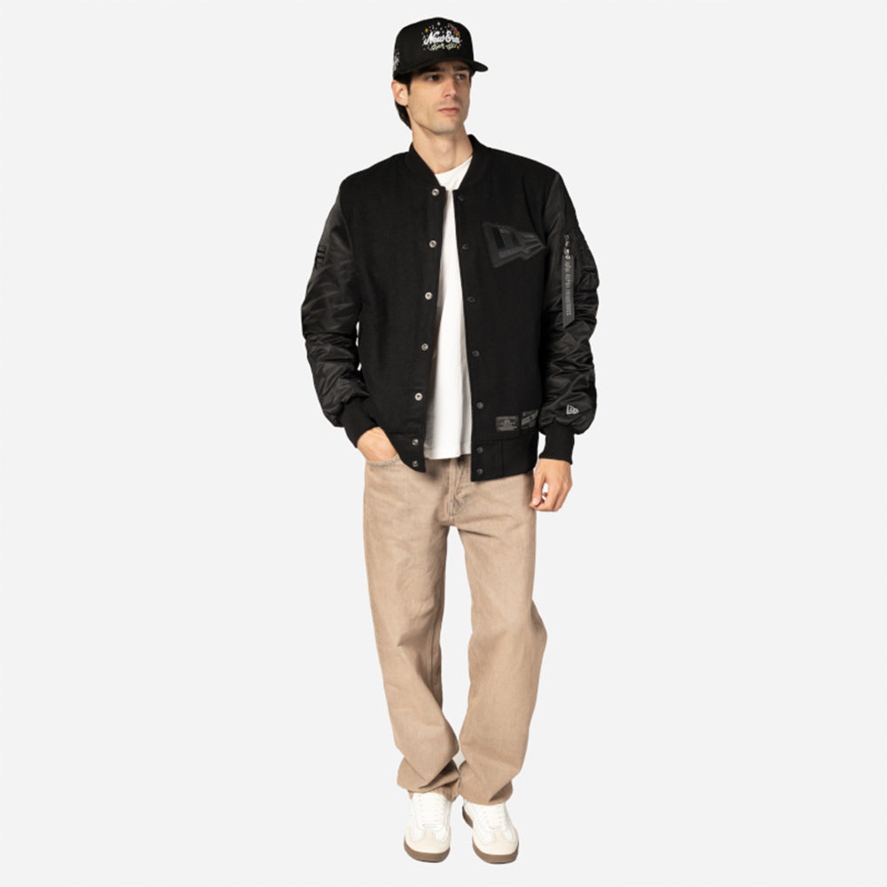 New Era Alpha Industries MA1 F3 E1369BC26 Black Jacket