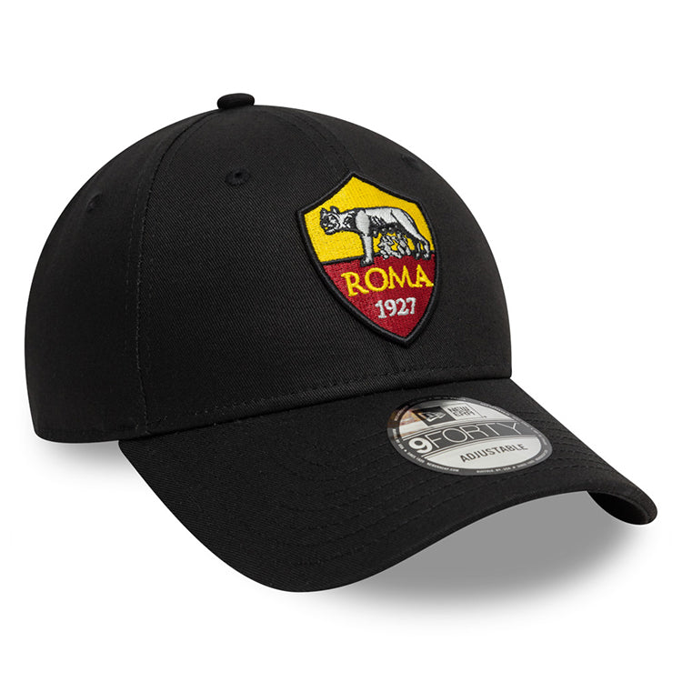 AS Roma Football Club Black 9FORTY Adjustable Cap