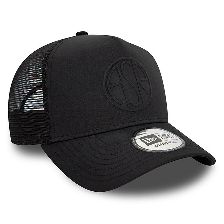 New Era AS Roma Football Club Black 9FORTY E-Frame Trucker Snapback Cap