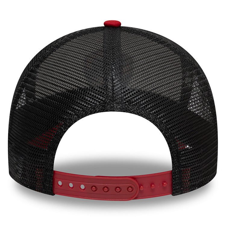 New Era AS Roma Football Club Optic White Scarlet 9FORTY E-Frame Trucker Snapback Cap