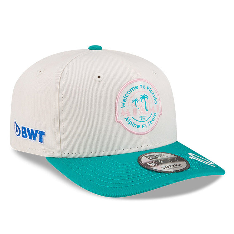 BWT Alpine F1 Racing Team Pierre Gasly Miami Race Special White 9FIFTY Snapback Cap