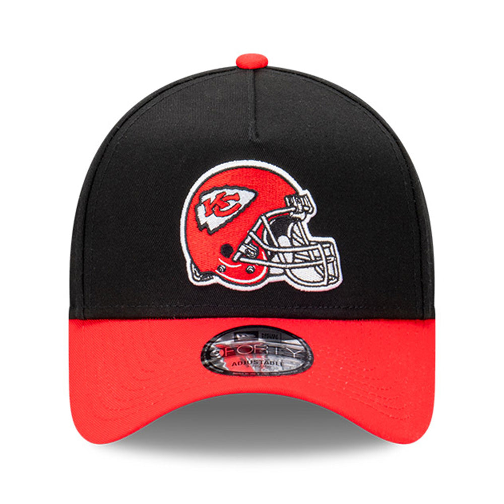 New Era Kansas City Chiefs NFL Rivalry Black Red 9FORTY A-Frame Snapback Cap