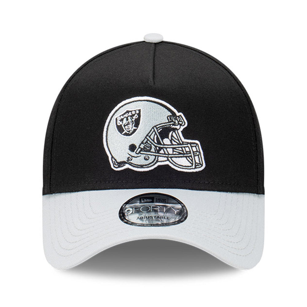 New Era Oakland Raiders NFL Rivalry Black Grey 9FORTY A-Frame Snapback Cap