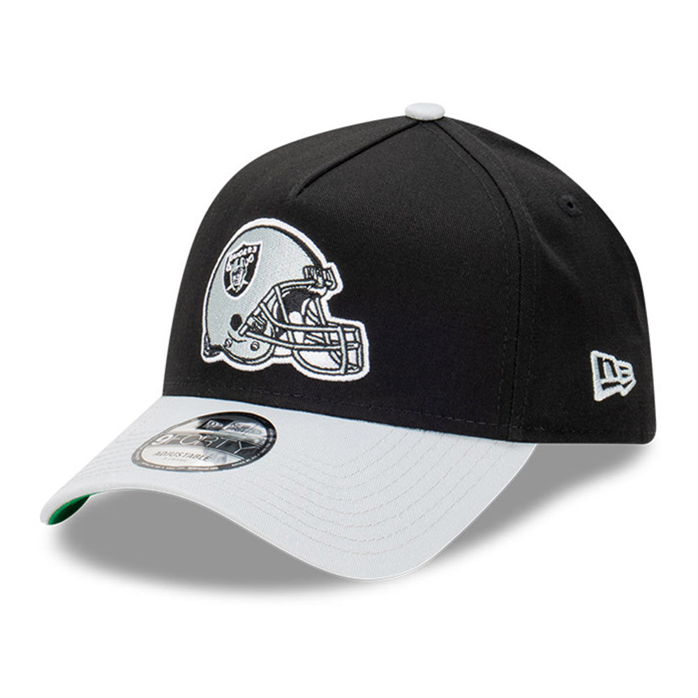 New Era Oakland Raiders NFL Rivalry Black Grey 9FORTY A-Frame Snapback Cap