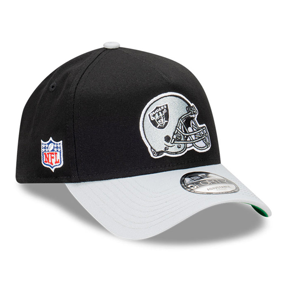 New Era Oakland Raiders NFL Rivalry Black Grey 9FORTY A-Frame Snapback Cap