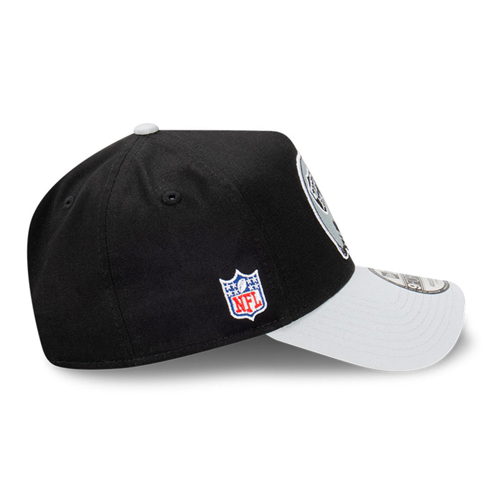 New Era Oakland Raiders NFL Rivalry Black Grey 9FORTY A-Frame Snapback Cap